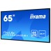 iiyama LH6552UHS-B1 pantalla de señalización Pantalla plana para señalización digital 163,8 cm (64.5") IPS 4K Ultra HD Negro Procesador incorporado Android 8.0