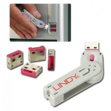 USB PORT LOCKS 4XWHITE+KEY