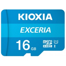 MICRO SD KIOXIA 16GB EXCERIA UHS-I C10 R100 CON ADAPTADOR