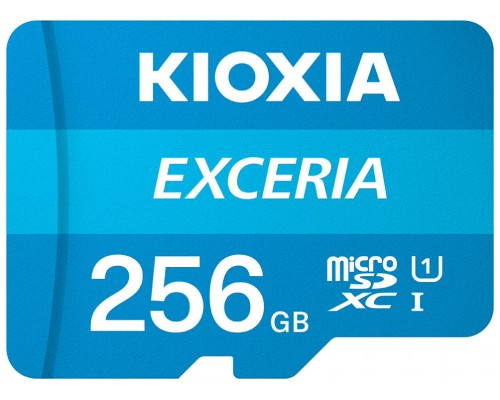 MICRO SD KIOXIA 256GB EXCERIA UHS-I C10 R100 CON ADAPTADOR