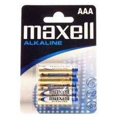 Maxell Pila Alcalina 1.5V Tipo AAA Pack4