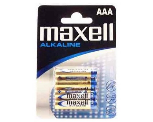 Maxell Pila Alcalina 1.5V Tipo AAA Pack4