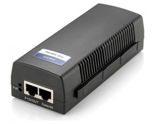 POE INJECTOR ADAPTER  GIGABIT LEVEL ONE PASA DATOS Y ALIMENTACION POR EL MISMO CABLE HASTA 100M 15.4w