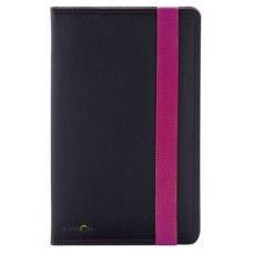 Ziron LY015 funda para tablet 20,3 cm (8") Folio Negro, Púrpura