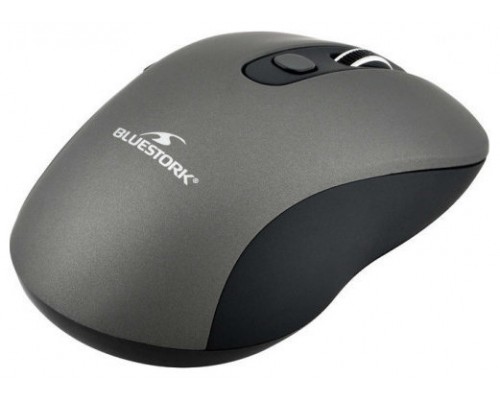 BLUESTORK RATON INALAMBRICO - 2,4 GHZ - 6 BOTONES - GRIS METALICO (M-WL-OFF60-BLACK)