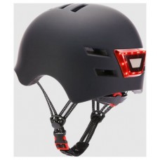 YOUIN Casco con LED frontal/trasero NEGRO talla M