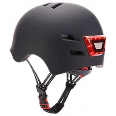 YOUIN SMART Casco con LED  trasero y Mando BT Negr