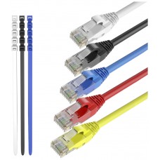 Pack 4 Cables + 1 GRATIS Ethernet CAT6 RJ45 24AWG 1m + 15 Bridas Max Connection