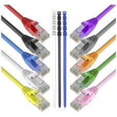 Pack 16 Cables + 4 GRATIS Ethernet CAT6 RJ45 24AWG 0.5m + 15 Bridas Max Connection