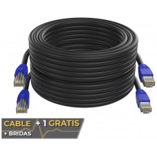 Cable + 1 GRATIS Ethernet CAT6 26AWG Exteriores 5m Max Connection