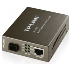 CONVERTIDOR FIBRA TP-LINK MC112CS RJ45 ETH A FIBRA MONOMODO SC Tx:1310nm, Rx:1550nm FULLDUPLEX HASTA 20KM MONTAJE EN CHASIS