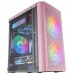 CAJA COMPACTA MICROATX TACENS MARS GAMING MC300 PINK FRONTAL MESH 3xVENTILADORES 120mm RGB LATERAL DE CRISTAL TEMPLADO SIN FUENTE DE ALIMENTACION