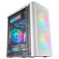 Mars Gaming MC300W Caja PC Micro ATX Cristal Templado 3xVentilador FRGB Blanco