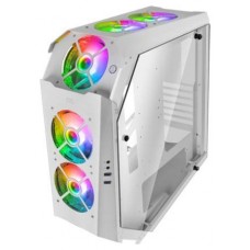 Mars Gaming MC51W Caja PC Gaming ATX Doble Cristal Templado 5xVentilador RGB Blanco