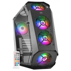 Mars Gaming MC51 Caja PC Gaming ATX Doble Cristal Templado 5xVentilador RGB Negro