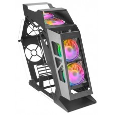 Mars Gaming MC61 Negro Caja PC Gaming Compacta Micro-ATX 4xVentilador 12cm ARGB Chroma