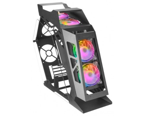 Mars Gaming MC61 Negro Caja PC Gaming Compacta Micro-ATX 4xVentilador 12cm ARGB Chroma