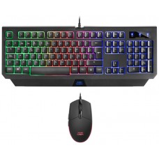 PACK TECLADO Y MOUSE MARS GAMING MCP100 MOUSE 3200dpi HUANO RGB TECLADO H-MECHANICAL RED RGB ANTI-GHOSTING