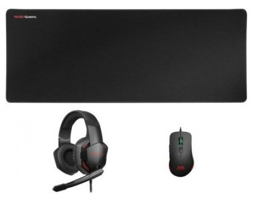 MARS GAMING MCP PRO 3IN1 9800DPI RGB MOUSE, 7.1 HEADPHONES+MIC, 78X30CM MOUSEPAD