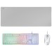 Mars Gaming MCPXWPT Combo Teclado+Ratón+Alfombrilla Blanco PT