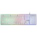 Mars Gaming MCPXWPT Combo Teclado+Ratón+Alfombrilla Blanco PT