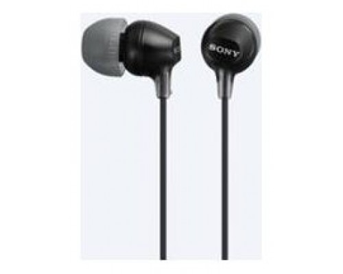 Auriculares sony mdr - ex15apb boton negro microfono