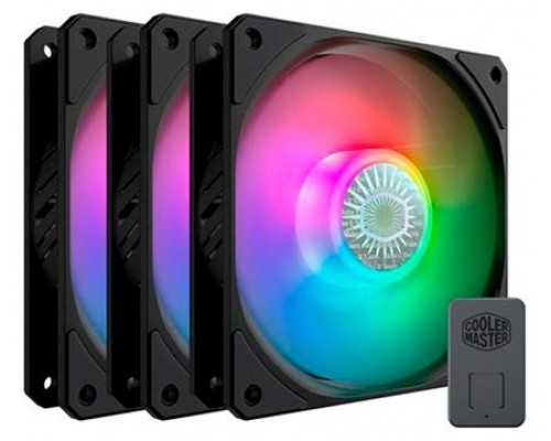 Cooler Master SickleFlow 120 ARGB Carcasa del ordenador Ventilador 12 cm Negro 3 pieza(s)