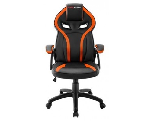 MARS GAMING MGC118 ORANGE GAMING CHAIR, ARMREST CUSHION, GAS-LIFT CLASS 4