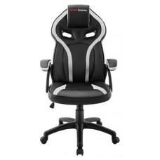 MARS GAMING MGC118 WHITE GAMING CHAIR, ARMREST CUSHION, GAS-LIFT CLASS 4