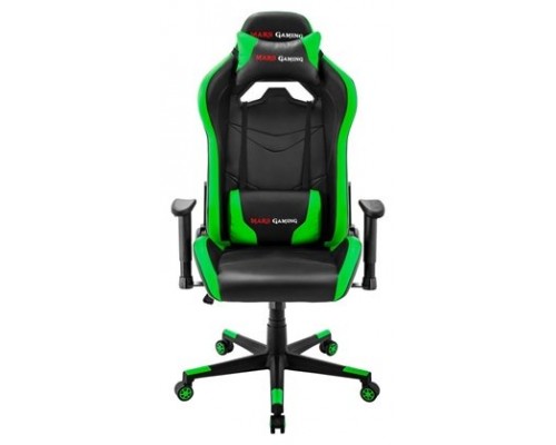 Mars Gaming MGC3 Silla para videojuegos universal Asiento acolchado Negro, Verde