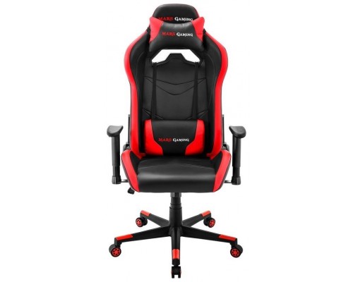 MARS GAMING MGC3 RED PROFESSIONAL GAMING CHAIR, NECK & BACK CUSHIONS, 2D ARMREST, GAS-LIFT CLASS 4