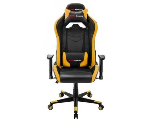 Mars Gaming MGC3 Silla para videojuegos universal Asiento acolchado Negro, Amarillo