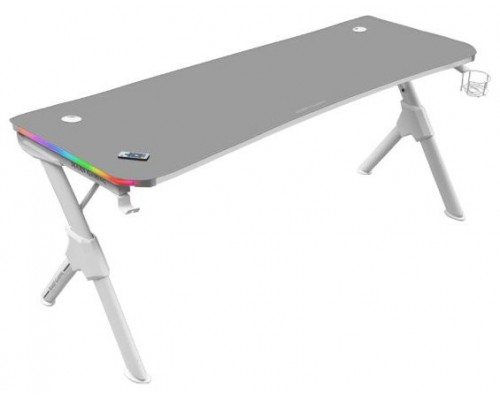 Mars Gaming MGDXLRGBW Mesa Gaming Ergonómica RGB Blanco Grande