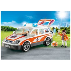 Playmobil rescate coche emergencias con sirena