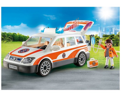 Playmobil rescate coche emergencias con sirena