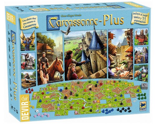 Juego mesa devir carcassonne plus juego