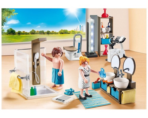 Playmobil ciudad casa moderna baño