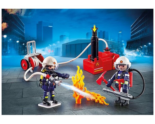 Playmobil ciudad accion -  bomberos con