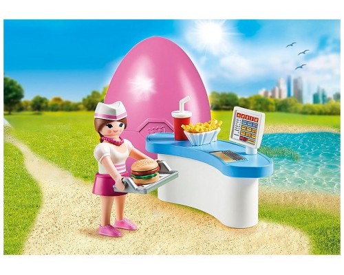 Playmobil special plus camarera con mostrador