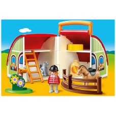 Playmobil 1.2.3 mi primera granja maletin