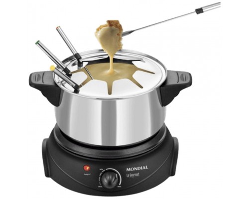 Fondue electrica mondial inox fd02 1500w 1.5l