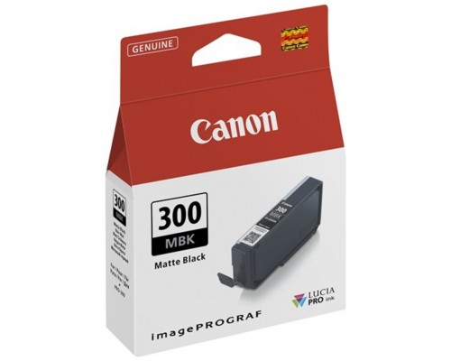 Cartucho canon pfi - 300 mbk negro mate