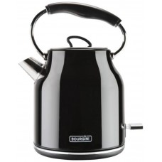 Hervidor de agua bourgini nostalgic water kettle deluxe negro 1.78l