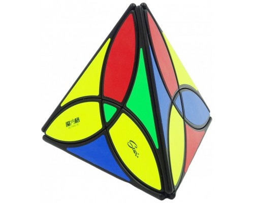 Cubo rubik qiyi clover pyraminx negro