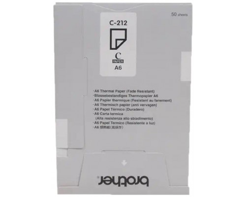 Pack papel termico brother c212s a6