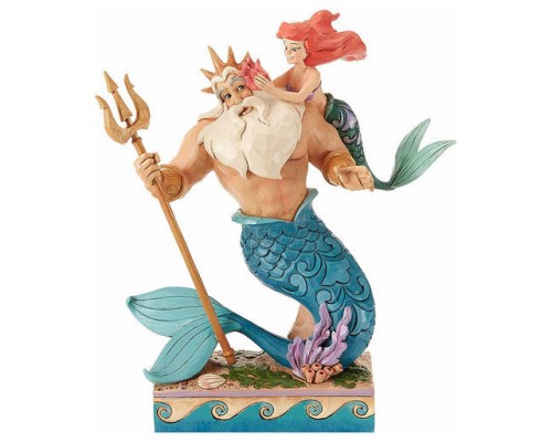 Figura enesco disney la sirenita poseidon