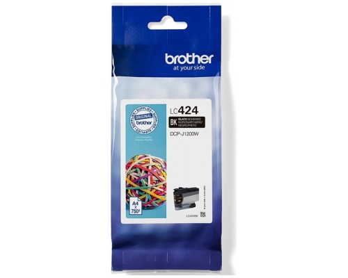 Cartucho tinta brother lc424bk negro 750