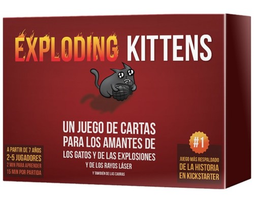 Juego mesa asmodee exploding kittens pegi