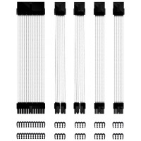 Kit cables extensión blancos para fuente