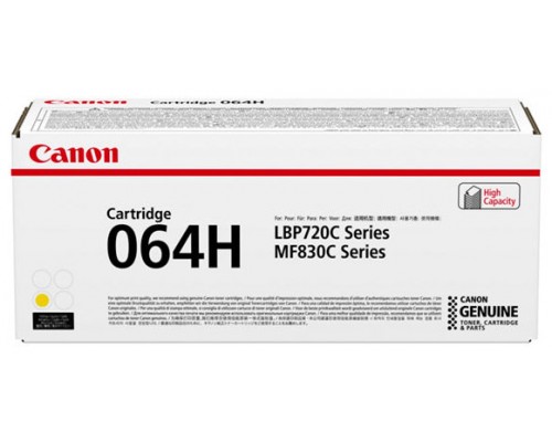 Cartucho toner canon 064h amarillo 10400